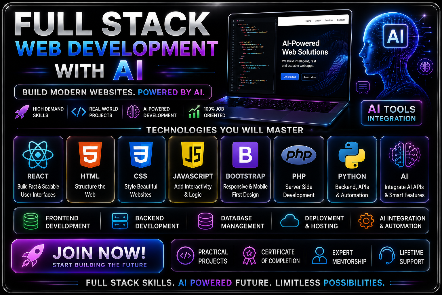 WEB DEVELOPMENT WITH AI